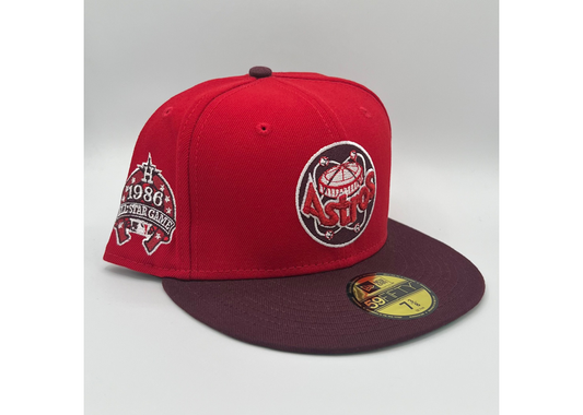 Houston Astros New Era 59Fifty 1986 ASG Hat (Red/Red)